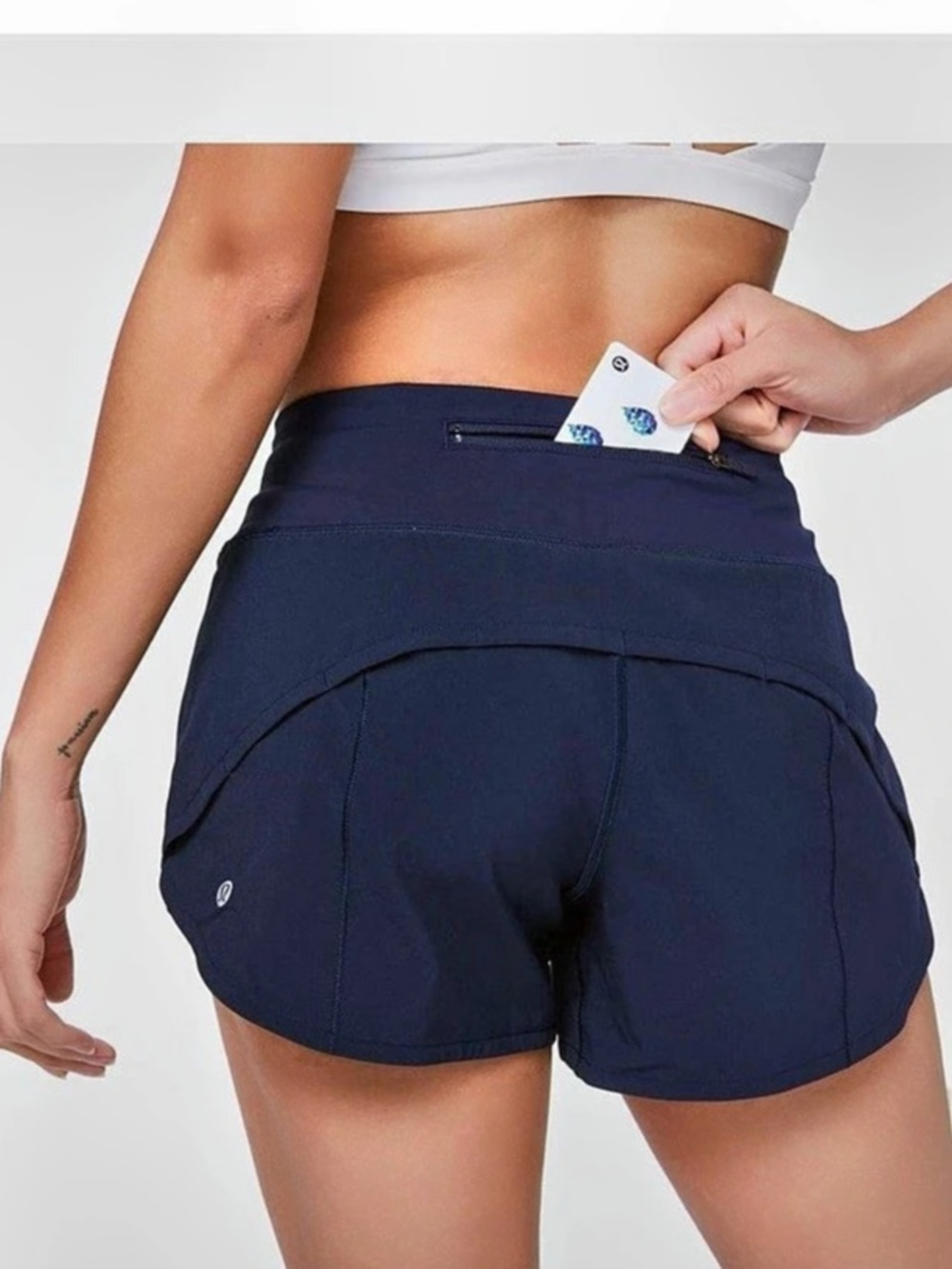 lululemon Speed Up High-Rise Lined Shorts 4" True Navy Size 4
